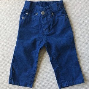 Janie and Jack Blue Corduroy Pants 6-12Mo